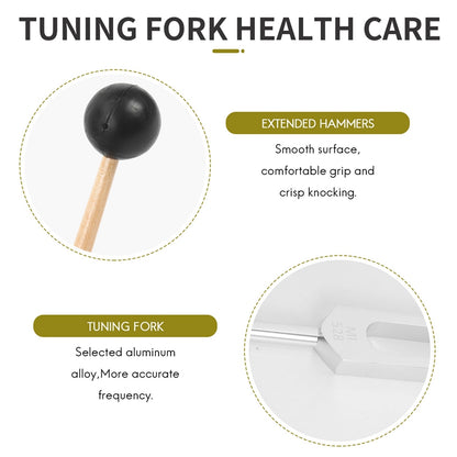 Trending Now Tuning Fork 528C 528HZ Tuner with Mallet Set for DNA Repair Healing Nervous System Testing Tuning Fork Health Care