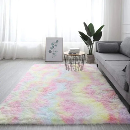 Colorful Shaggy Soft Fluffy Plush Carpet