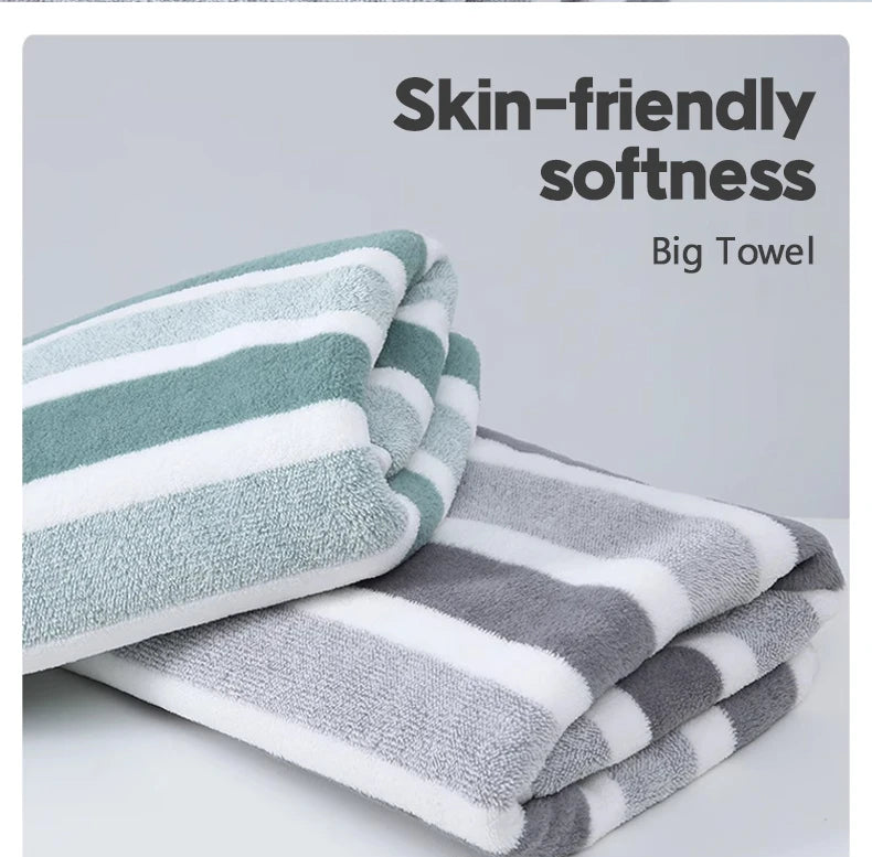 1 Pc Thickened Absorbent Bath Towel Soft Face Towel for Home