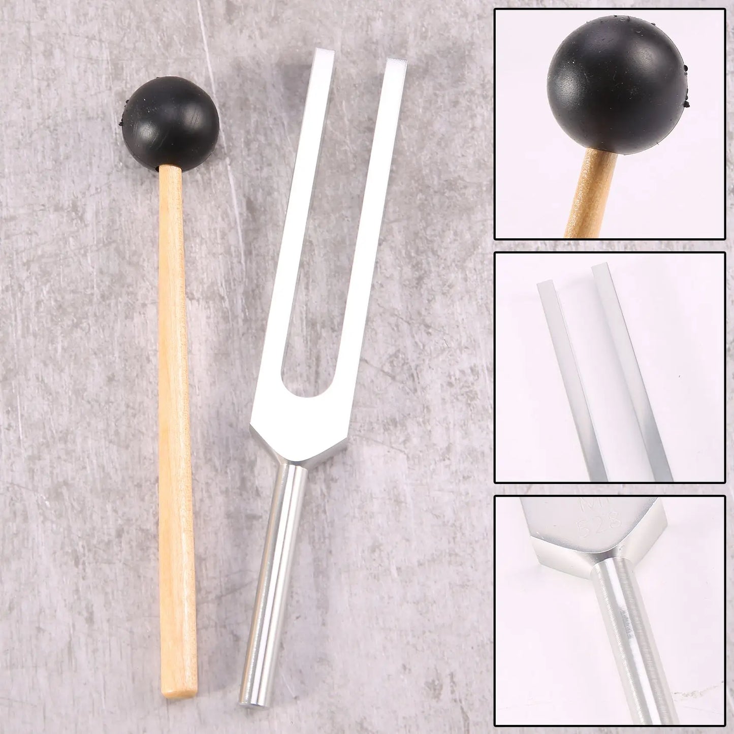 Trending Now Tuning Fork 528C 528HZ Tuner with Mallet Set for DNA Repair Healing Nervous System Testing Tuning Fork Health Care