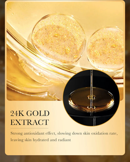 24k Gold Hyaluronic Acid Nicotinamide Face Serum Anti Aging Facial Lifting Collagen Cream Skin Care Whitening Eye Care Cleanser