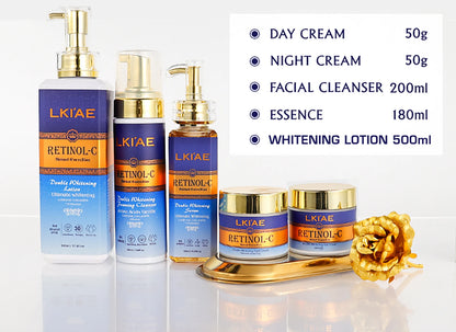 alike Supplier Custom Beautiful Skin Retinol Natural Lightening Body Korean Cosmetic Set For Skin Care