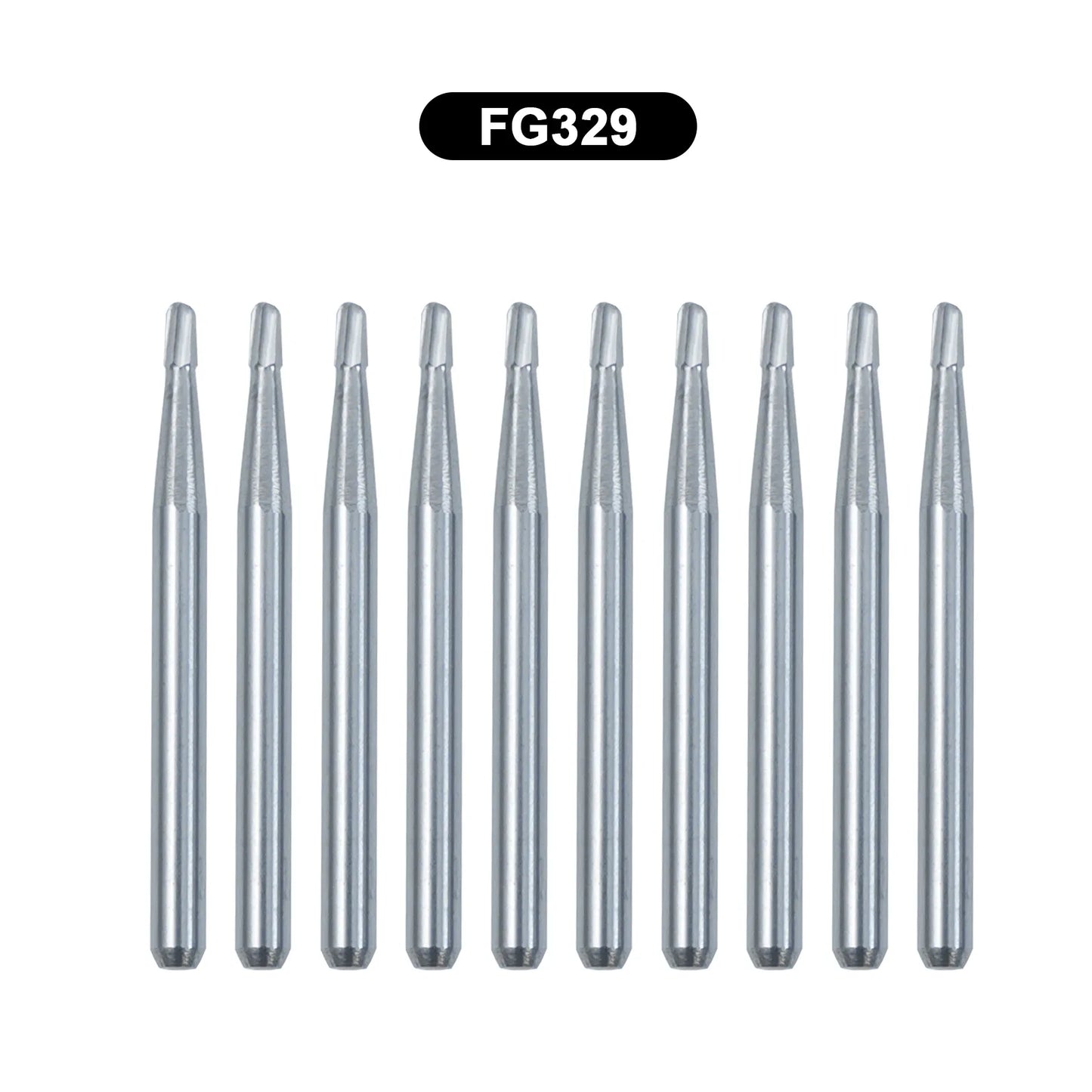 10Pcs/Box WellCK FG Bur Dental Carbide Burs Pear-Shaped Type Dia 1.6mm For High Speed Tungsten Steel Burs FG330 FG556 FG245 FG34