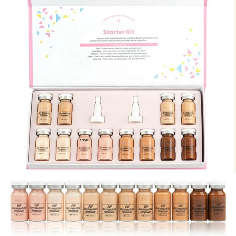 8ml BB Cream Glow Hyaluronic Acid Essence Starter Set Long-lasting Moisturising Concealer Sunscreen Foundation Face Skin Care