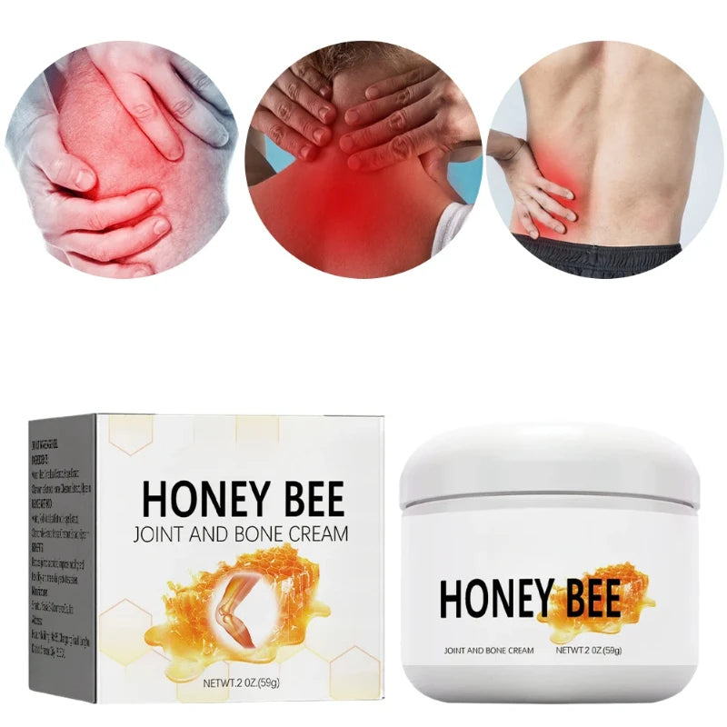 Honey Bee Joint Bone Cream Natural Honey Bee Venom Cream Lumbar Spine Hand Foot Care Cream Bone Health Body Care