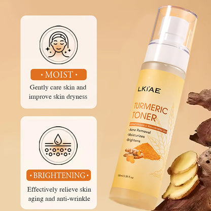 AILKE Organic Turmeric Skin Care Set, Brighten, Cleaning Skin, Reduce Acne, Whiten, Even Skin Tone, Improve Dry Skin