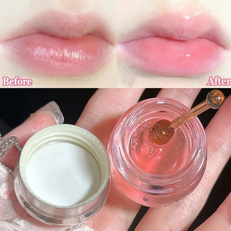 Cherry Blossom Honey Lip Balm Moisturizing Anti-Wrinkle Fade Lip Lines Anti-crack Jelly Lip Balm Lip Natural Skin Care Products