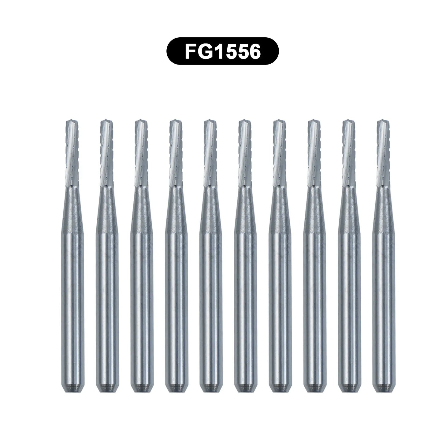 10Pcs/Box WellCK FG Bur Dental Carbide Burs Pear-Shaped Type Dia 1.6mm For High Speed Tungsten Steel Burs FG330 FG556 FG245 FG34