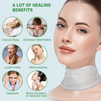 Castor Oil Neck Pack Elastic Band Compress Pad Neck Care Painless Improve Sleep Essential Oil Conditioning Neck Wrap Health Care