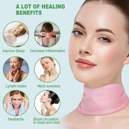 Castor Oil Neck Pack Elastic Band Compress Pad Neck Care Painless Improve Sleep Essential Oil Conditioning Neck Wrap Health Care