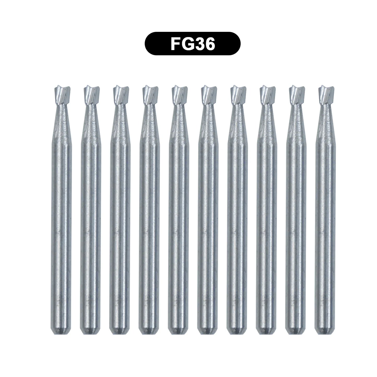 10Pcs/Box WellCK FG Bur Dental Carbide Burs Pear-Shaped Type Dia 1.6mm For High Speed Tungsten Steel Burs FG330 FG556 FG245 FG34