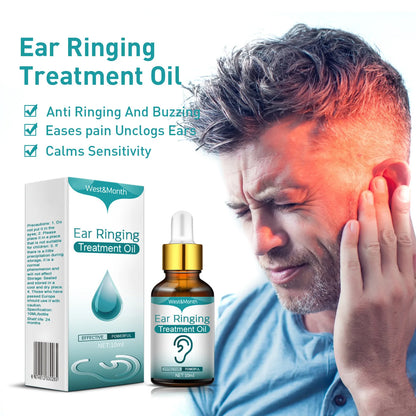 1PC Tinnitus Oil For Improved Ear Health Hearing Ear Ringing Drops Alleviate Deafness Tinnitus Itching Earache