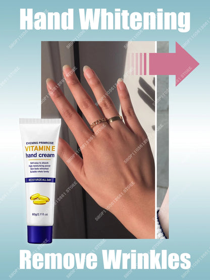 Hand Cream 60g Remove Wrinkles Eliminate Spots Winter Hand Skin Care Anti Chapping Moisturizing Whitening Wrinkle Removal