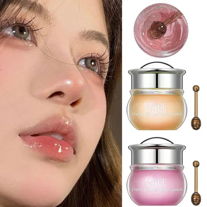 Cherry Blossom Honey Lip Balm Moisturizing Anti-Wrinkle Fade Lip Lines Anti-crack Jelly Lip Balm Lip Natural Skin Care Products