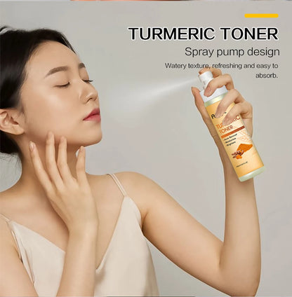 AILKE Organic Turmeric Skin Care Set, Brighten, Cleaning Skin, Reduce Acne, Whiten, Even Skin Tone, Improve Dry Skin