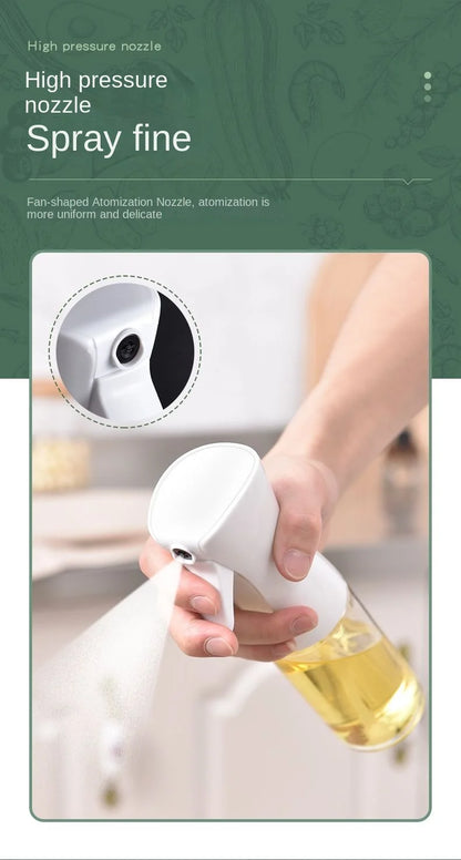 1Pc 200/300/500 ML Oil Spray Pot Kitchen Household Edible Olive Oil Spray Bottle Atomized Misty Oil Tank Air Fryer Spray Bottle