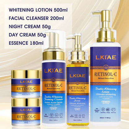 alike Supplier Custom Beautiful Skin Retinol Natural Lightening Body Korean Cosmetic Set For Skin Care