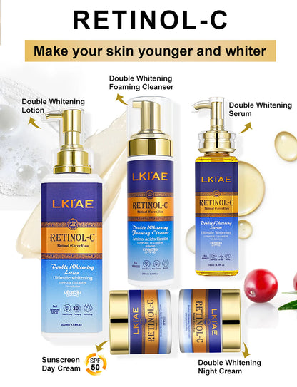 alike Supplier Custom Beautiful Skin Retinol Natural Lightening Body Korean Cosmetic Set For Skin Care