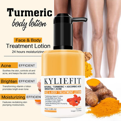 AILKE Organic Turmeric Skin Care Set, Brighten, Cleaning Skin, Reduce Acne, Whiten, Even Skin Tone, Improve Dry Skin