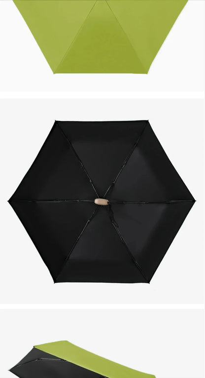 1Pc 55% Off Mini Sun Umbrella Pocket Rain Umbrella Vinyl Folding UV Ultraviolet Protection Sun Shade Pocket Parasol Capsule