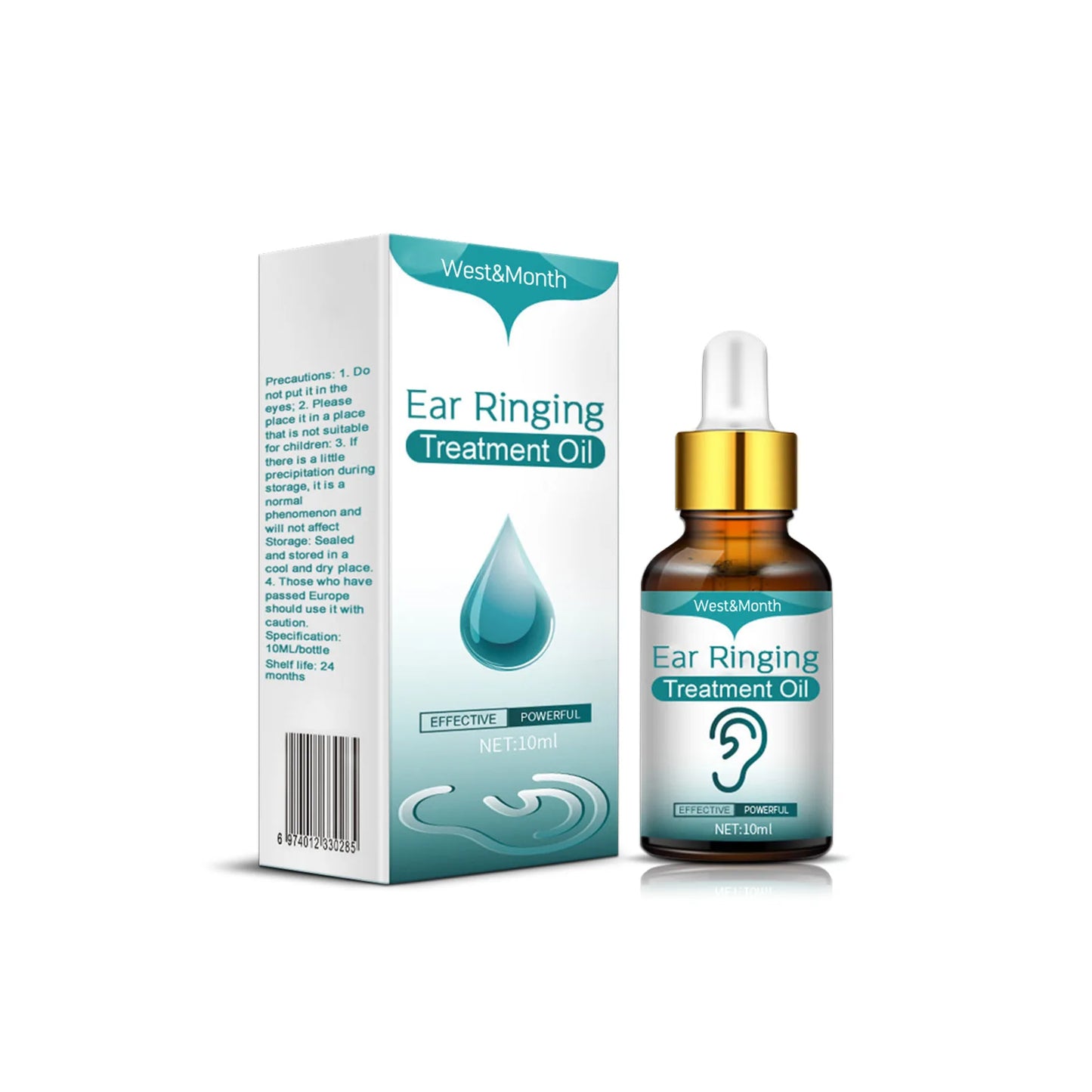 1PC Tinnitus Oil For Improved Ear Health Hearing Ear Ringing Drops Alleviate Deafness Tinnitus Itching Earache