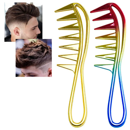 Hairdresser Portable Multi Color Wide Teeth Shark Plastic Hair Comb Detangler Curl Massage Hairdressing Brush Salon Styling Tool