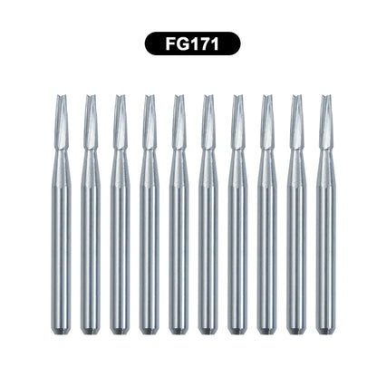 10Pcs/Box WellCK FG Bur Dental Carbide Burs Pear-Shaped Type Dia 1.6mm For High Speed Tungsten Steel Burs FG330 FG556 FG245 FG34