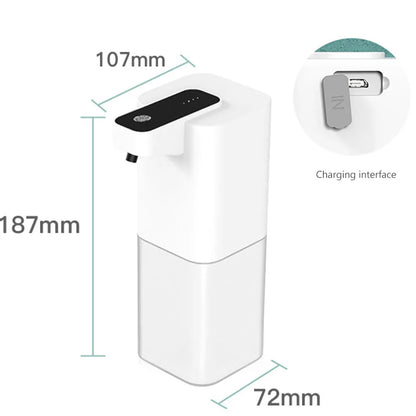 Automatic Soap Dispenser Intelligent Charging Universal Liquid Foam Dispensers Touchless Sensor Waterproof for Hotel Wash Basin