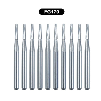 10Pcs/Box WellCK FG Bur Dental Carbide Burs Pear-Shaped Type Dia 1.6mm For High Speed Tungsten Steel Burs FG330 FG556 FG245 FG34