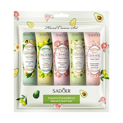 15pcs Avocado Sakura fragrant Hand Cream Sets Moisturizing Repair Anti Dry Nourishing Hands skincare Lotion Sets Hands Care