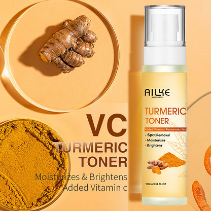 AILKE Organic Turmeric Skin Care Set, Brighten, Cleaning Skin, Reduce Acne, Whiten, Even Skin Tone, Improve Dry Skin