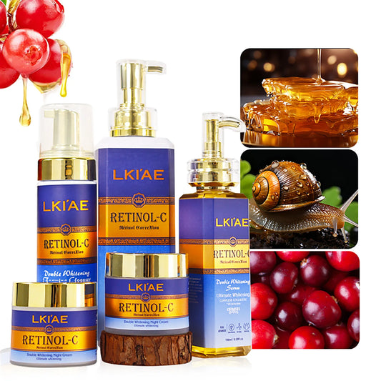 alike Supplier Custom Beautiful Skin Retinol Natural Lightening Body Korean Cosmetic Set For Skin Care