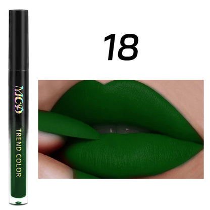 Nude Liquid Lipsticks Waterproof Velvet Matte Lip Glaze Long Lasting Lip Gloss Non-stick Cup Lip Tint Makeup Pigment Cosmetics