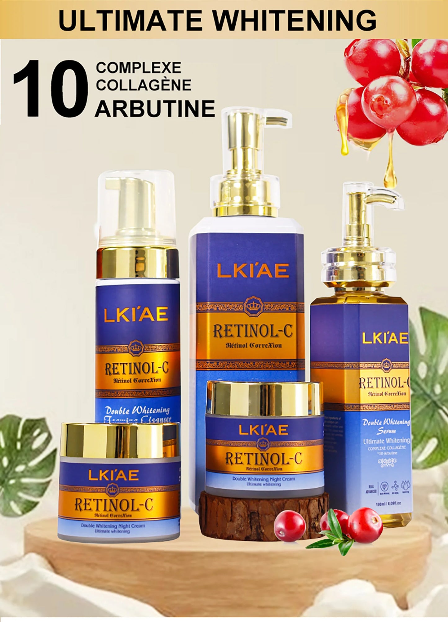 alike Supplier Custom Beautiful Skin Retinol Natural Lightening Body Korean Cosmetic Set For Skin Care