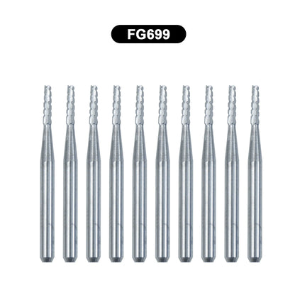 10Pcs/Box WellCK FG Bur Dental Carbide Burs Pear-Shaped Type Dia 1.6mm For High Speed Tungsten Steel Burs FG330 FG556 FG245 FG34