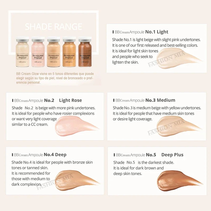 8ml BB Cream Glow Hyaluronic Acid Essence Starter Set Long-lasting Moisturising Concealer Sunscreen Foundation Face Skin Care